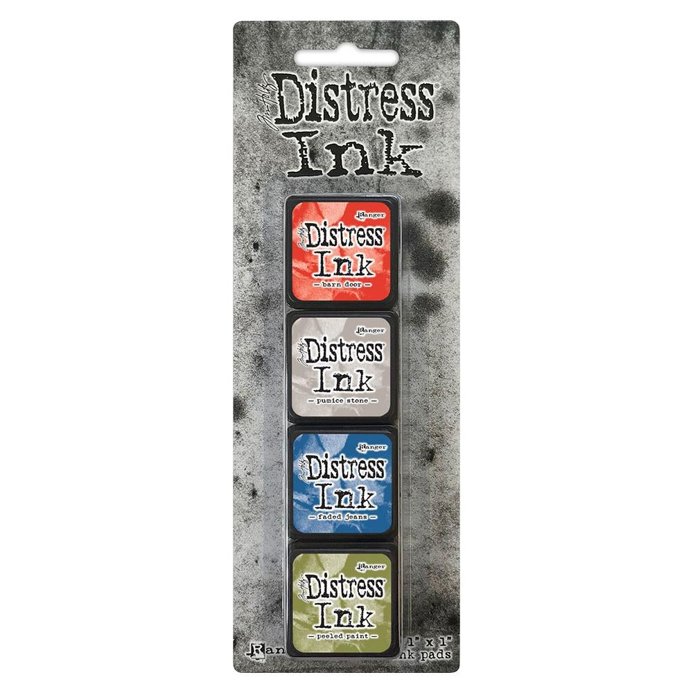 Tim Holtz Distress Mini Ink Pads 4/Pkg - Kit 5